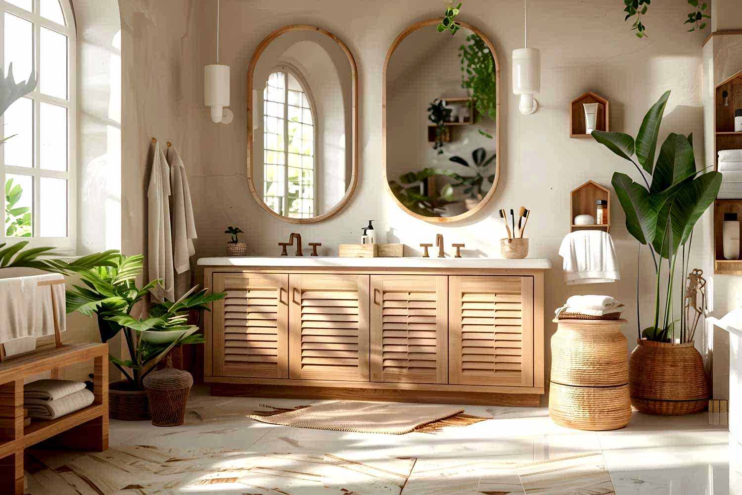 vecteezy_boho-bathroom-sanctuary-earthy-tones-plentiful-plants-and_44021316