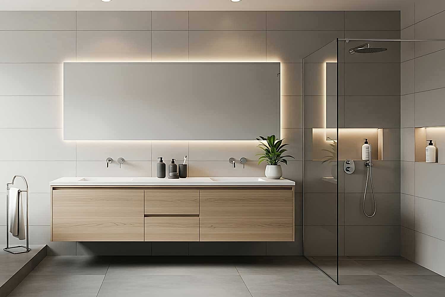 vecteezy_clean-contemporary-bathroom-with-freestanding-tub-floating_70207516